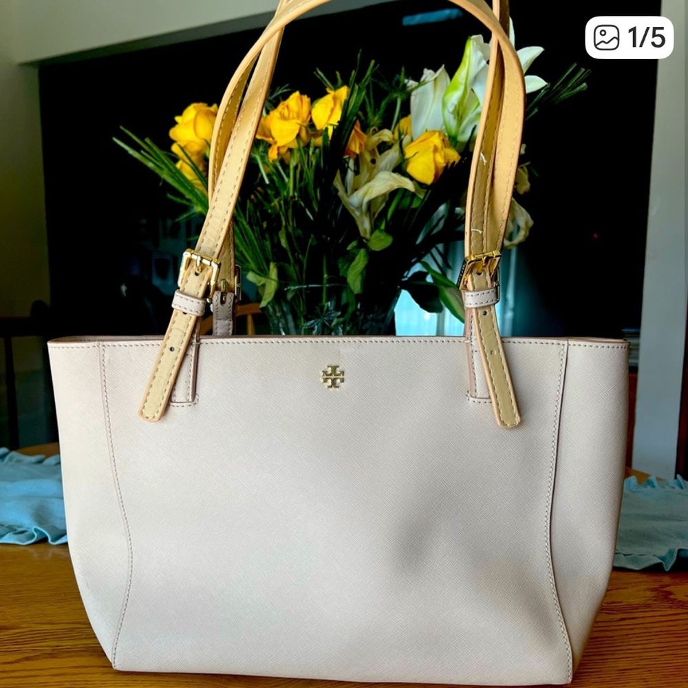 Tory Burch Pink Leather Tote